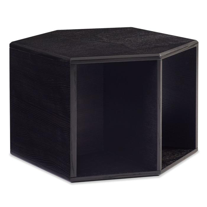 Caracole ReMix Hexagon End/Coffee Table in Black 1