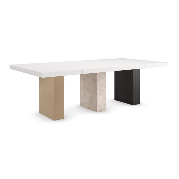 Caracole Unity Dark Dining Table Extending 122-244cm 1